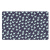 Blue Origami Crane Pattern Print Polyester Doormat