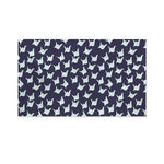 Blue Origami Crane Pattern Print Polyester Flag