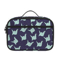 Blue Origami Crane Pattern Print Portable Lunch Bag