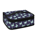Blue Origami Crane Pattern Print Small Lunch Bag