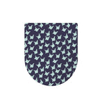 Blue Origami Crane Pattern Print Toilet Lid Cover