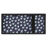 Blue Origami Crane Pattern Print Trifold Wallet