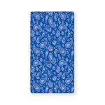 Blue Paisley Bandana Pattern Print Baby Crib Sheet