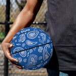 Blue Paisley Bandana Pattern Print Basketball