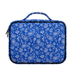 Blue Paisley Bandana Pattern Print Briefcase Bible Bag