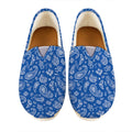 Blue Paisley Bandana Pattern Print Casual Shoes