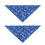 Blue Paisley Bandana Pattern Print Dog Bandana
