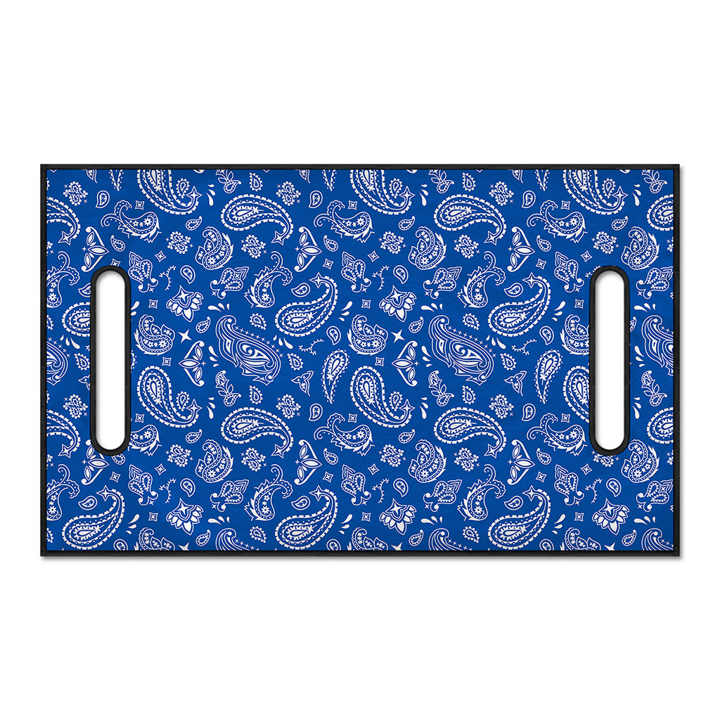 Blue Paisley Bandana Pattern Print Golf Cart Seat Cover