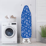 Blue Paisley Bandana Pattern Print Ironing Board Cover