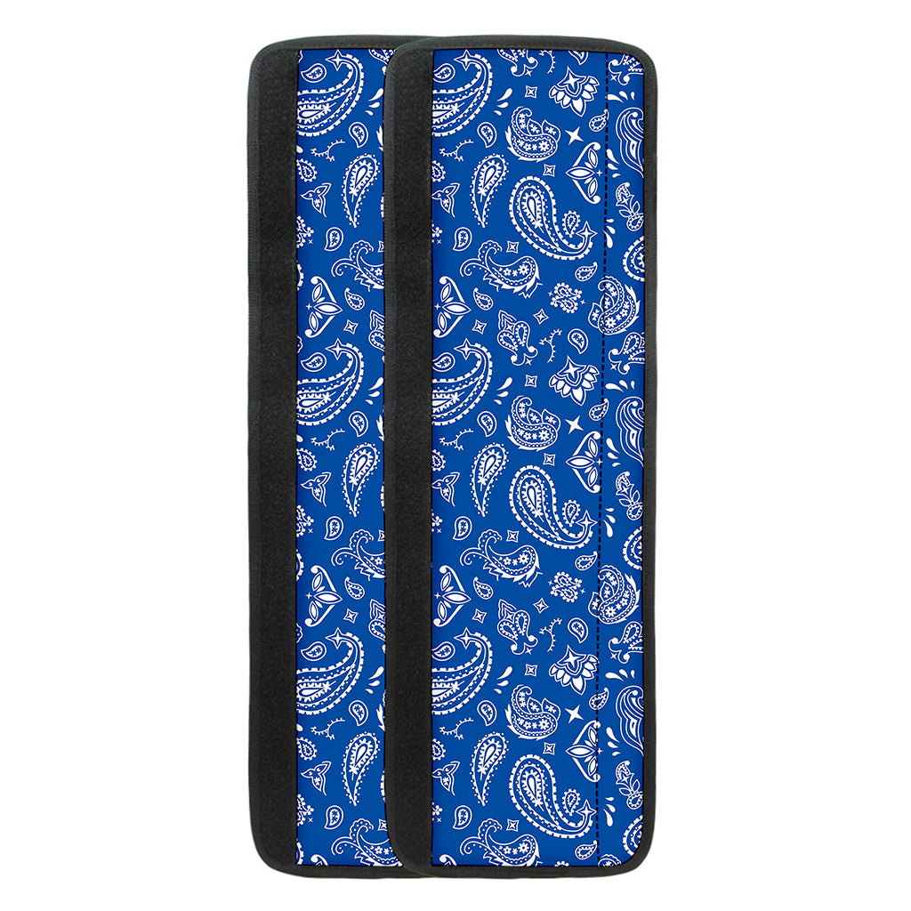 Blue Paisley Bandana Pattern Print Refrigerator Handle Covers