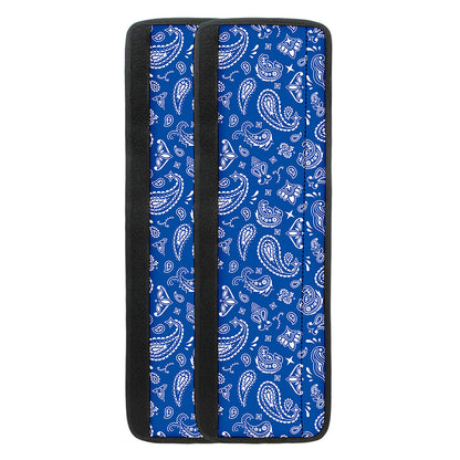 Blue Paisley Bandana Pattern Print Refrigerator Handle Covers