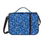 Blue Paisley Bandana Pattern Print Shoulder Strap Bible Bag