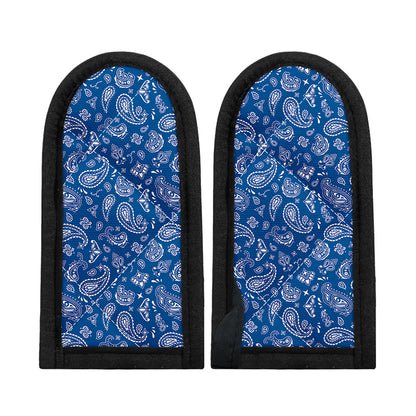 Blue Paisley Bandana Pattern Print Skillet Handle Cover