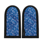 Blue Paisley Bandana Pattern Print Skillet Handle Cover