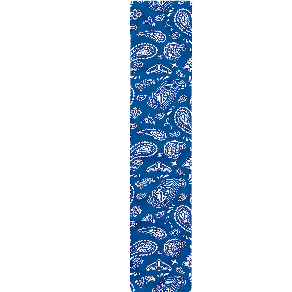Blue Paisley Bandana Pattern Print Table Runner