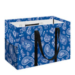 Blue Paisley Bandana Pattern Print Utility Tote Bag