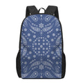 Blue Paisley Bandana Print 17 Inch Backpack