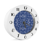 Blue Paisley Bandana Print Alarm Clock
