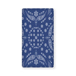 Blue Paisley Bandana Print Baby Crib Sheet