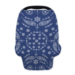 Blue Paisley Bandana Print Baby Seat Cover