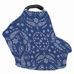 Blue Paisley Bandana Print Baby Seat Cover
