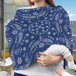 Blue Paisley Bandana Print Baby Seat Cover