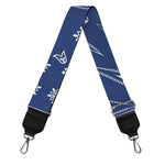 Blue Paisley Bandana Print Bag Strap