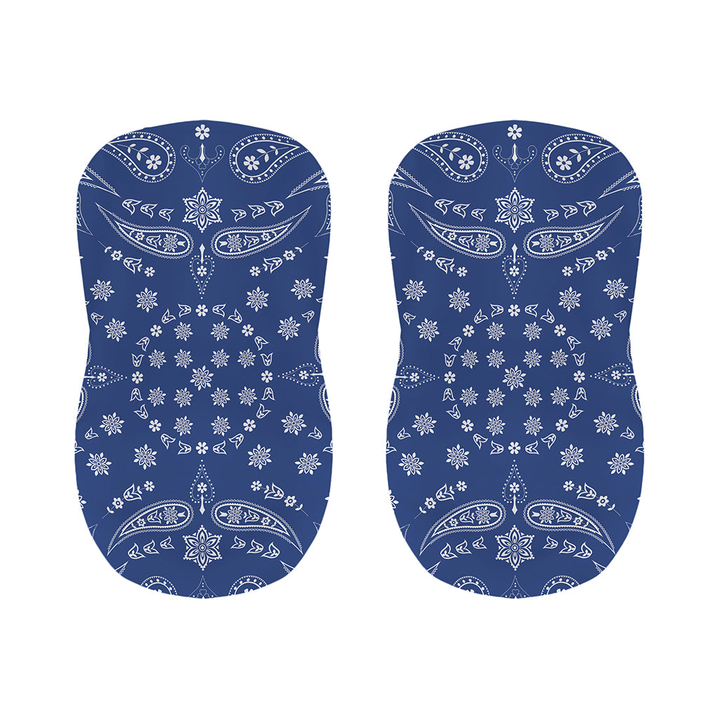 Blue Paisley Bandana Print Bar Stool Covers