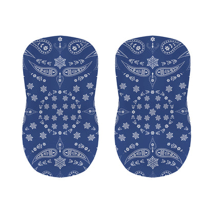 Blue Paisley Bandana Print Bar Stool Covers