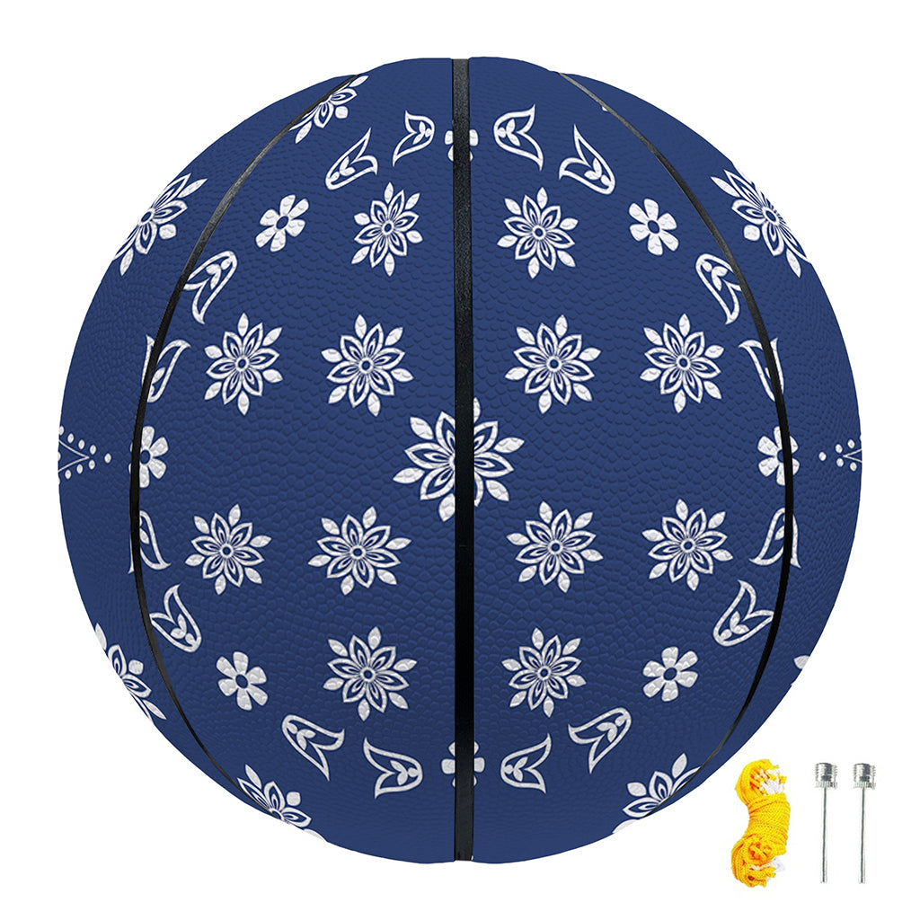 Blue Paisley Bandana Print Basketball