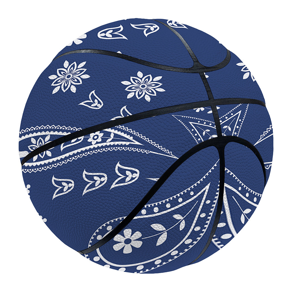 Blue Paisley Bandana Print Basketball