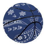 Blue Paisley Bandana Print Basketball