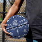 Blue Paisley Bandana Print Basketball