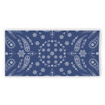 Blue Paisley Bandana Print Beach Towel