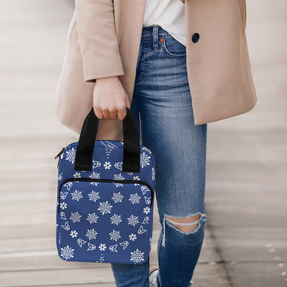 Blue Paisley Bandana Print Bible Tote Bag