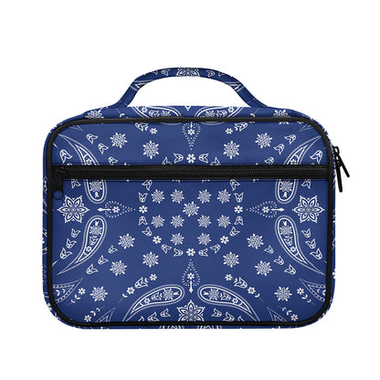 Blue Paisley Bandana Print Briefcase Bible Bag