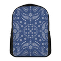 Blue Paisley Bandana Print Casual Backpack