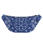 Blue Paisley Bandana Print Fanny Pack