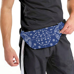 Blue Paisley Bandana Print Fanny Pack
