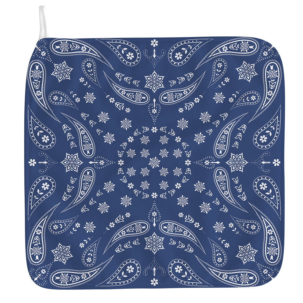 Blue Paisley Bandana Print Hand Towel