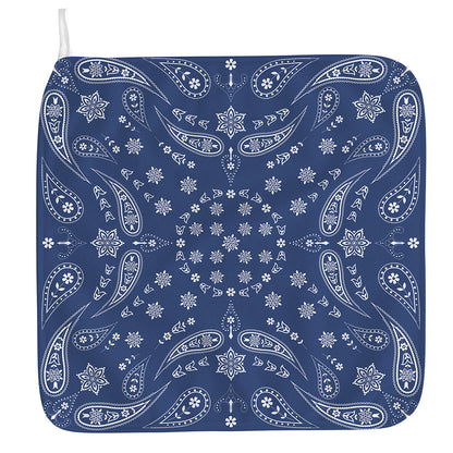 Blue Paisley Bandana Print Hand Towel