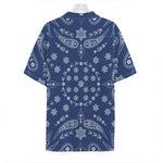 Blue Paisley Bandana Print Hawaiian Shirt