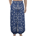 Blue Paisley Bandana Print Lantern Pants