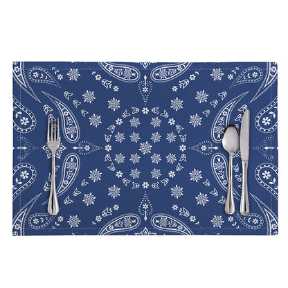 Blue Paisley Bandana Print Placemat