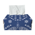 Blue Paisley Bandana Print Rectangle Tissue Box Cover