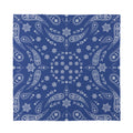 Blue Paisley Bandana Print Silk Bandana