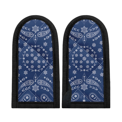 Blue Paisley Bandana Print Skillet Handle Cover