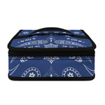 Blue Paisley Bandana Print Small Lunch Bag