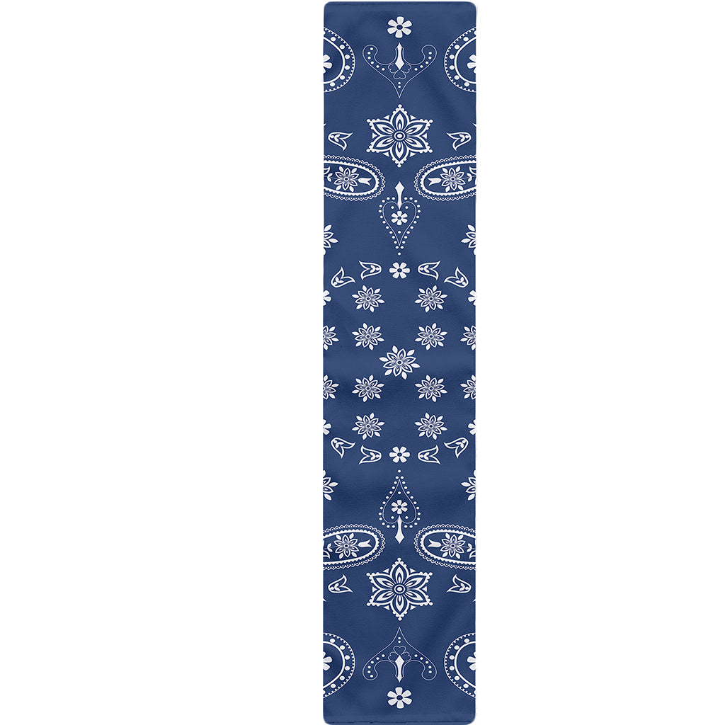 Blue Paisley Bandana Print Table Runner