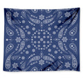 Blue Paisley Bandana Print Tapestry